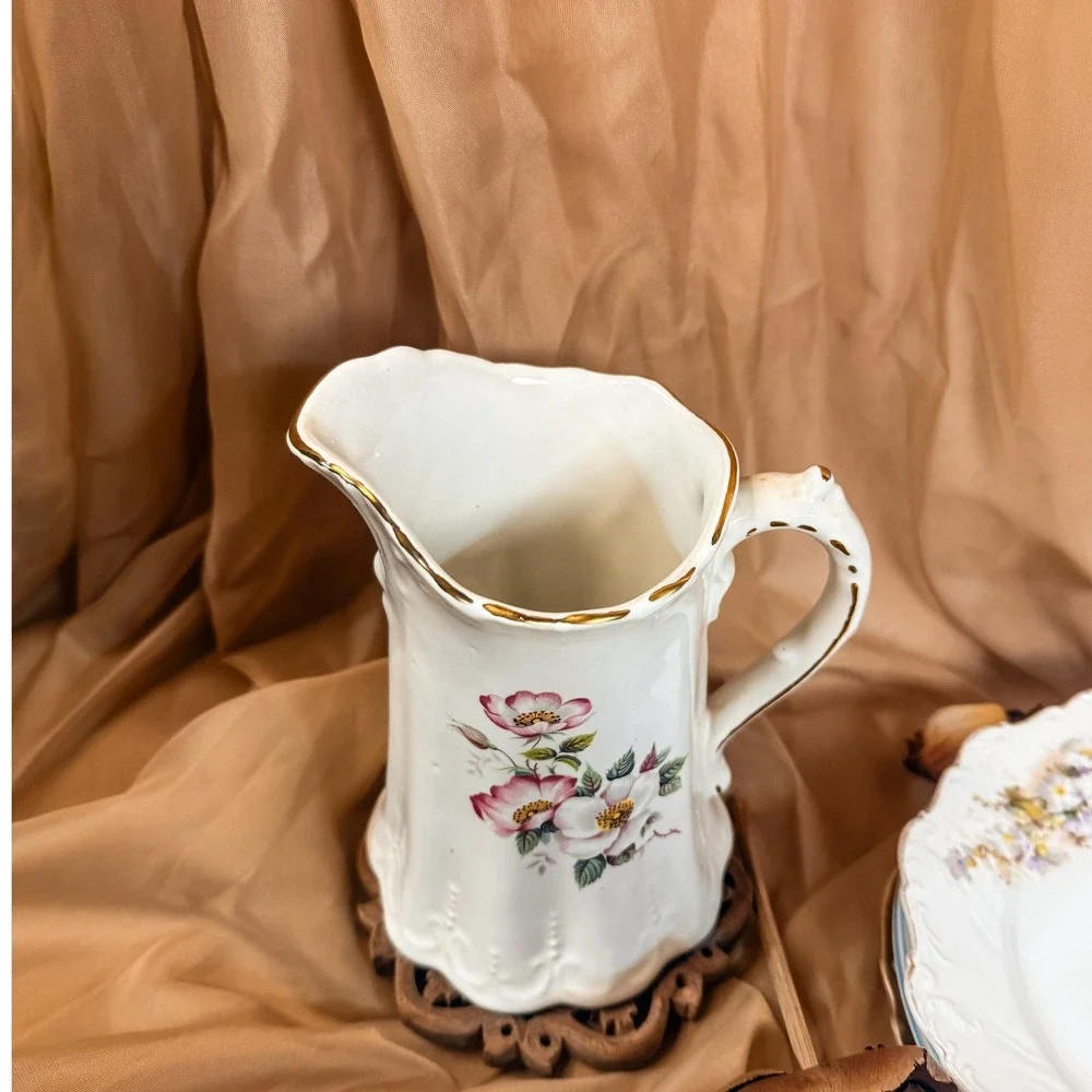 Pink and Cream House‎ of Webster Briar Rose Pitcher